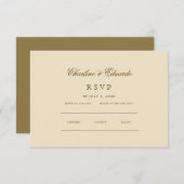 Minimalistisch Elegant | RSVP & QR Website Informatiekaartje (Voorkant / Achterkant)