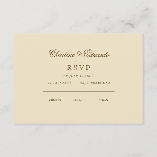 Minimalistisch Elegant | RSVP & QR Website Informatiekaartje (Voorkant)