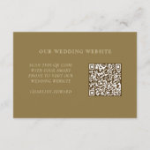 Minimalistisch Elegant | RSVP & QR Website Informatiekaartje (Achterkant)