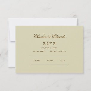 Minimalistisch Elegant RSVP & QR Website Kaartje
