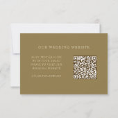 Minimalistisch Elegant | RSVP & QR Website Kaartje (Achterkant)