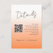 Minimalistisch Elegant Script bruiloft Informatiekaartje (Voorkant)
