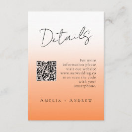 Minimalistisch Elegant Script bruiloft Informatiekaartje