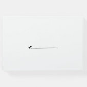 Minimalistisch Elegant Script Classic Bruiloft Gastenboek (Achterkant)