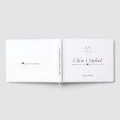Minimalistisch Elegant Script Classic Bruiloft Gastenboek (Volledig)