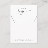 Minimalistisch Elegant Script Logo juwelier displa Visitekaartje (Voorkant)