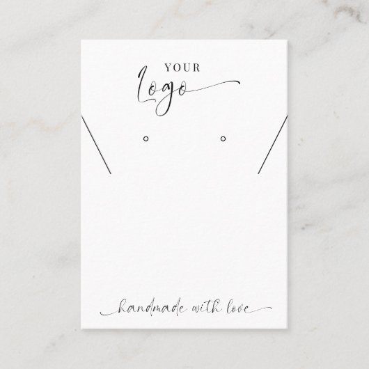 Minimalistisch Elegant Script Logo juwelier displa Visitekaartje (Voorkant)