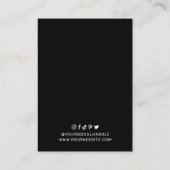 Minimalistisch Elegant Script Logo juwelier displa Visitekaartje (Achterkant)