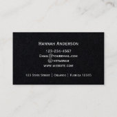 Minimalistisch Elegant Script Modern Realtor Visitekaartje (Achterkant)