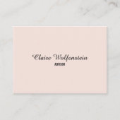 Minimalistisch Elegant Script Professional Visitekaartje (Voorkant)