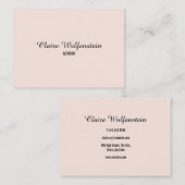 Minimalistisch Elegant Script Professional Visitekaartje (Voorkant / Achterkant)