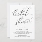 Minimalistisch Elegant Script Vrijgezellenfeest Kaart (Voorkant)