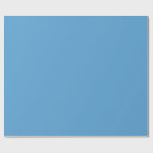 Minimalistisch Elegant Solid Carolina Blue Plain Cadeaupapier (Vlak)