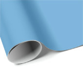 Minimalistisch Elegant Solid Carolina Blue Plain Cadeaupapier (Rol Hoek)