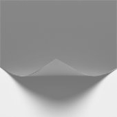 Minimalistisch elegant Solid Gray Plain Cadeaupapier (Hoek)