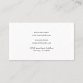 Minimalistisch Elegant Texture White Attorney for  Visitekaartje (Achterkant)