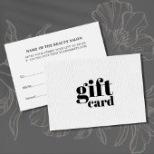 Minimalistisch elegant textuur White Beauty Salon Visitekaartje