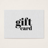 Minimalistisch elegant textuur White Beauty Salon Visitekaartje (Voorkant)