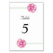 Minimalistisch Elegant Trouwtafel Nummer Kaart (Achterkant)