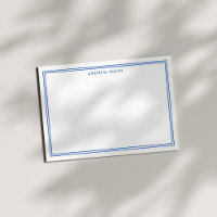 Minimalistisch Elegant Two Border Navy Blue