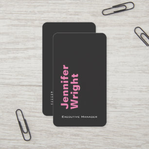 Minimalistisch elegant uniek modern grijs effen visitekaartje