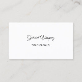 Minimalistisch Elegant Vibe Visitekaartje