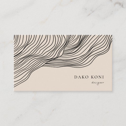 Minimalistisch elegant visitekaartje (Voorkant)