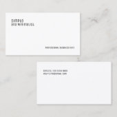 Minimalistisch elegant visitekaartje (Voorkant / Achterkant)