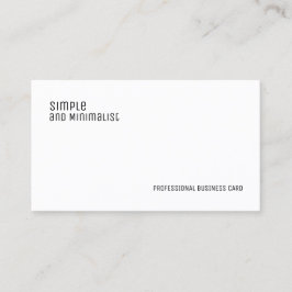 Minimalistisch elegant visitekaartje