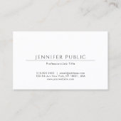 Minimalistisch elegant vlak professioneel modern w visitekaartje (Voorkant)