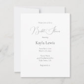 Minimalistisch, elegant Vrijgezellenfeest voor scr Kaart (Voorkant)