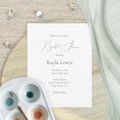 Minimalistisch, elegant Vrijgezellenfeest voor scr Kaart