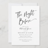 Minimalistisch Elegant Wedding Repetitie Diner Kaart (Voorkant)