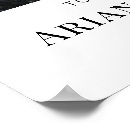 Minimalistisch Elegant Wedding Welcome Sign Poster (Hoek)