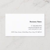 Minimalistisch Elegant White Copper Line Attorney Visitekaartje (Achterkant)