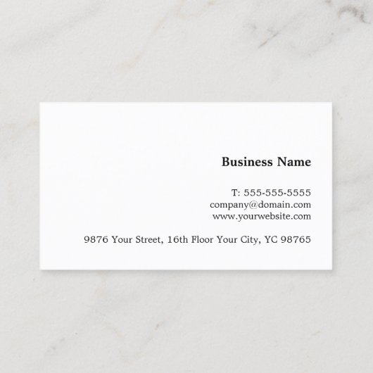 Minimalistisch Elegant White Copper Line Attorney Visitekaartje (Achterkant)