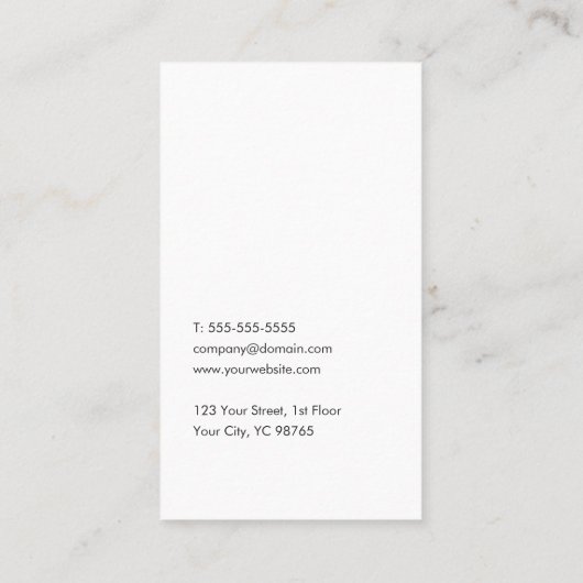 Minimalistisch Elegant White Line Attorney Visitekaartje (Achterkant)