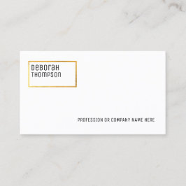 minimalistisch elegant wit en schoon visitekaartje