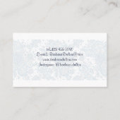 Minimalistisch Elegant Wit Kant Colle Visitekaartj Visitekaartje (Achterkant)