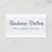 Minimalistisch Elegant Wit Kant Colle Visitekaartj Visitekaartje (Voorkant)