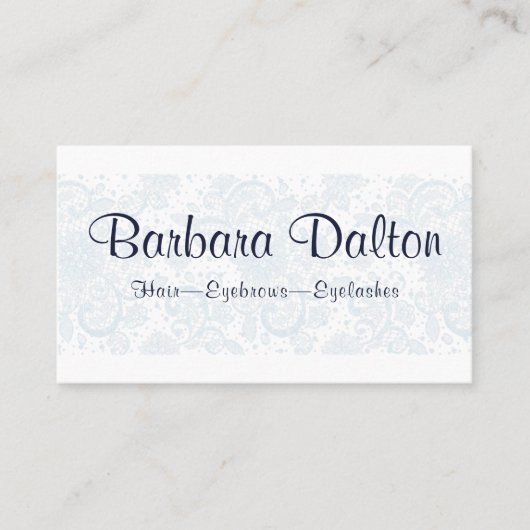 Minimalistisch Elegant Wit Kant Colle Visitekaartj Visitekaartje (Voorkant)