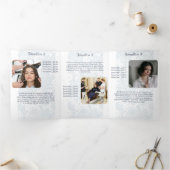 Minimalistisch Elegant Wit Kant Collectie Drieluik Kaart (Binnen)