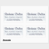 Minimalistisch Elegant Wit Kant Collectie Rechthoekige Sticker (Vel)