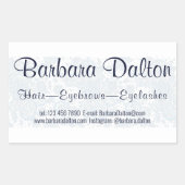 Minimalistisch Elegant Wit Kant Collectie Rechthoekige Sticker (Voorkant)