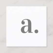 Minimalistisch Elegant Wit Monogram Moderne QR Cod