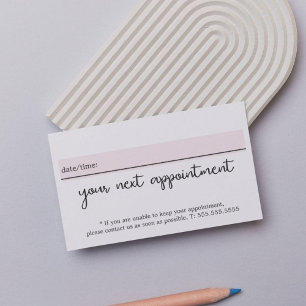 Minimalistisch Elegant Wit Rose Beauty Afsprakenkaartje