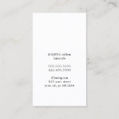 Minimalistisch Elegant Zwart Bobby Pins Hair Styli Visitekaartje (Achterkant)