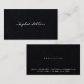 minimalistisch elegant zwart-wit visitekaartje (Voorkant / Achterkant)