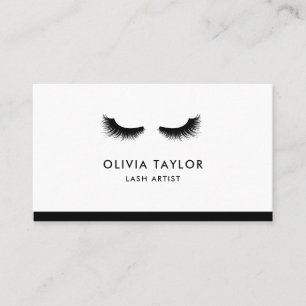 Minimalistisch elegant zwart-wit visitekaartje