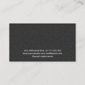 Minimalistisch elegante luxe tegenwoordig visitekaartje (Achterkant)